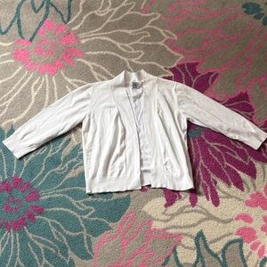 Cielo Women's 3/4 Sleeve Solid Open Front Cropped Bolero Shurug Light Cardigan